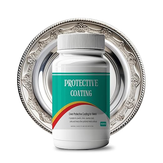1 Oz. Clear, Protective Coating for Metal, Jewelry Coating, Jewelry Shield, Fast Drying Transparent After Curing, Long Lasting Protect Metal and Jewels from Wear, Rust