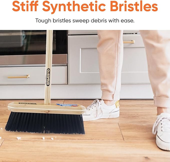 Superio Home, Kitchen Broom Head - Household Easy Sweeping Broom - Tampico/Synthetic Bristles - All Purpose