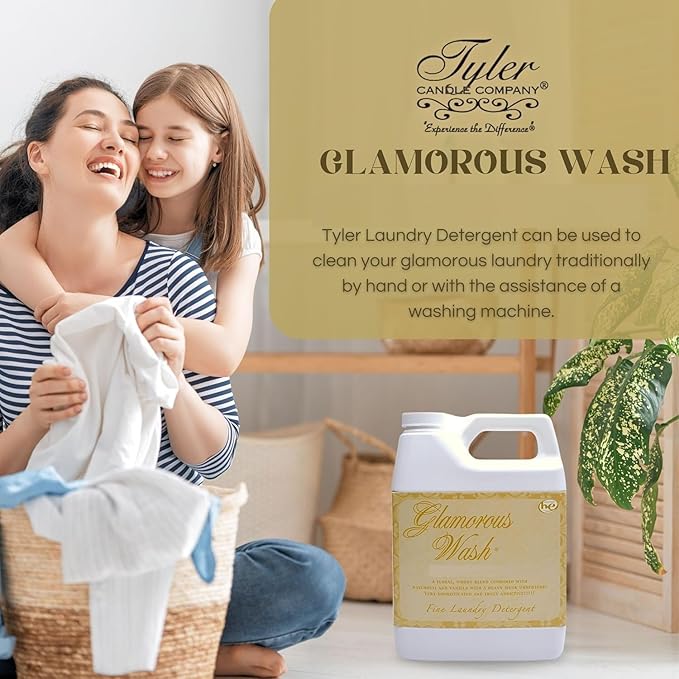 Tyler Candle Wash French Market 128 oz Fine Laundry Detergent w/Dryer Sachet Pouch