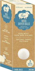 Wool Dryer Balls with Mesh Laundry Bag, White, 3 Count