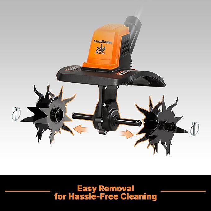 LawnMaster 24V MAX 9” Cordless Tiller – CLTE2409