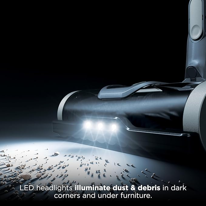 Shark | Pet Cordless Vacuum Cleaner | LED Headlights | Removable Handheld Vacuum for Pet Hair | Crevice Tool & Pet Multi-Tool Included | 40min Runtime | For Carpet & Hard Floors | Grey | IX141