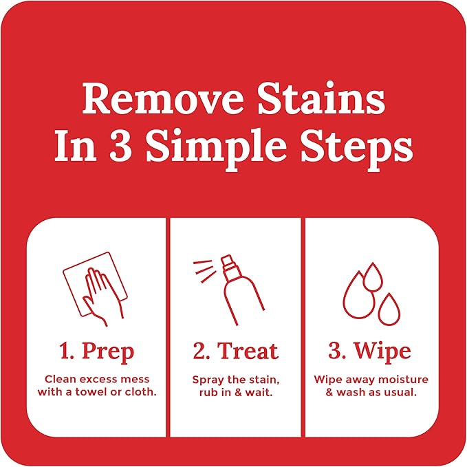 Emergency Stain Rescue Stain Remover Spray - Carpet Cleaner Spray - Wine & Coffee Stain Removal - 4 Fl Oz (Pack of 3)