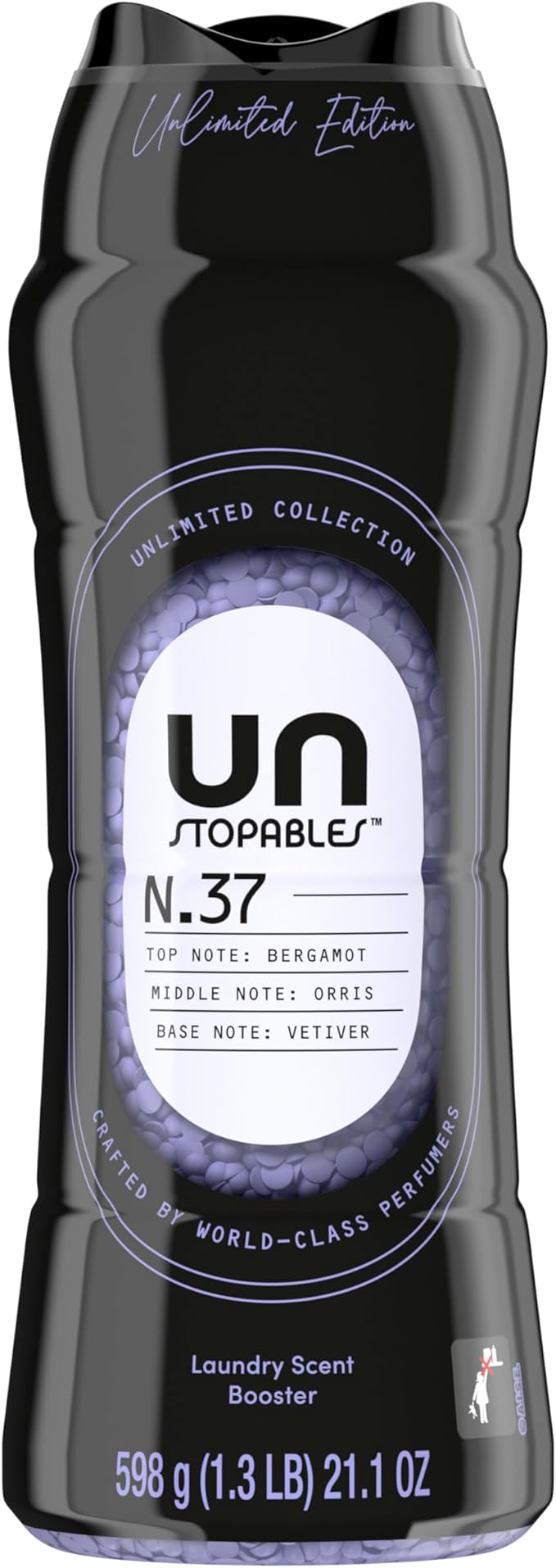 Downy Unstopables Unlimited Collection In-Wash Laundry Scent Booster Beads, No. 37, Fine Fragrance, Long-Lasting Fresh Scent Beads, 21.1 oz