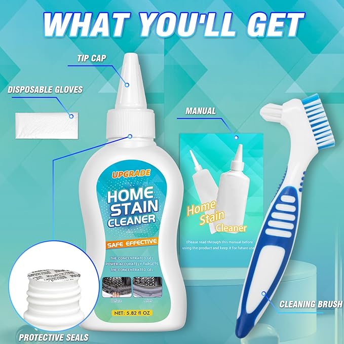 11 Fl oz All-Purpose Gel for Home Use on Washing Machine Gasket, Bathroom Grout, Sink, Shower, Caulk, and Front Loader Seal