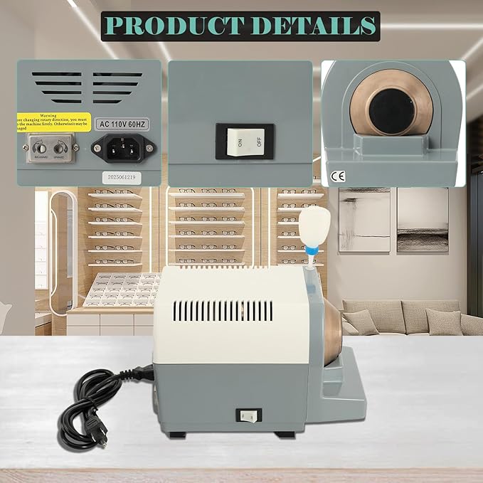 High Speed Optical Precise Grinding Machine Hand Lens Edging Manual Edger Nh-100
