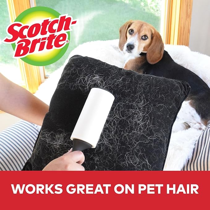 Scotch 3M Mini Lint Rollers 3-Pack (30 Sheets Each), Travel-Size Sticky Lint Removers for Clothes, Furniture and Pet Hair
