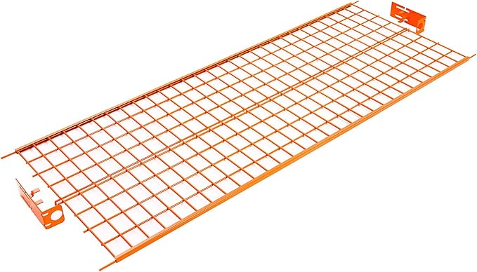 Econoco Commercial Garment Rack - Rolling Clothes Rack, Heavy Duty (Z Rack with Base Shelf, Orange)