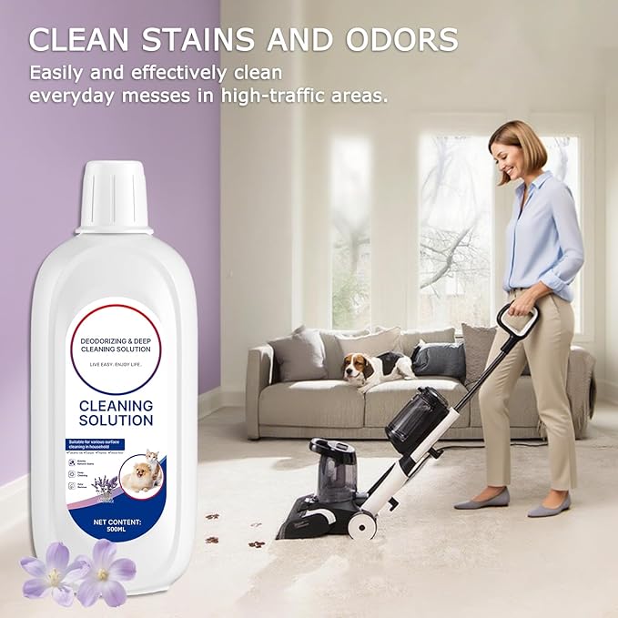 2 Packs Floor Cleaner Lavender Scent Compatible with Tineco Cleaning Solution Rifill Deep Cleaning for Tineco Vacuum Mop Solution, for iFloor Series & Floor One Cleaner Solution, Residue & Streak Free