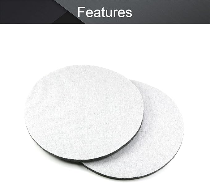 Utoolmart 7 Inch Scrubber Scouring Pads 1200 Grits Drill Scuffing Disc Hoop and Loop Surface Conditioning Disc Gray 2Pcs