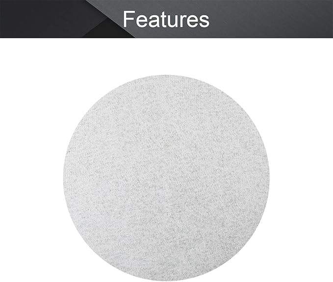 Utoolmart 7 Inch Scrubber Scouring Pads 1000 Grits Drill Scuffing Disc Hoop and Loop Surface Conditioning Disc Gray 2Pcs