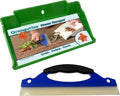 Mess Ranger | Patented Wet/Dry Cleanup Tool with Ramp & Reservoir | Captures 12oz of Liquid Spills & Pet Messes | Squeegee & Dustpan Set for Kitchen or Shop | Replace Paper Towels (Green)