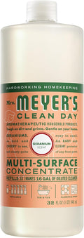 MRS. MEYER'S CLEAN DAY Multi-Surface Everyday Concentrate, Geranium Scent, 32 Fl Oz Bottle