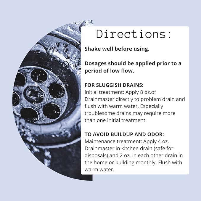 Commercial Drain and Grease Trap Cleaner/Concentrated Enzyme Drain Cleaner/Organic Liquid Bacteria For Plumbing Lines (1-Gallon)