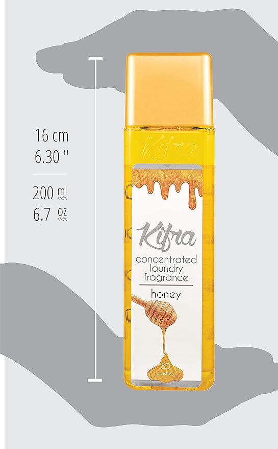 KIFRA HONEY Concentrated Laundry Fragrance 6.76 Fl Oz 200ml 80 Washing Cycles