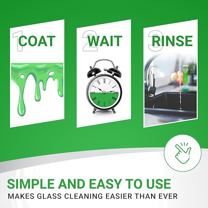 KLEAR Kryptonite Multipurpose Glass Cleaner |Powerful Cleaning 5-1 Combo | Glass Friendly & Alcohol-Free Glass Cleaner| Coat, Relax, Rinse| 9 oz (Pack of 1)