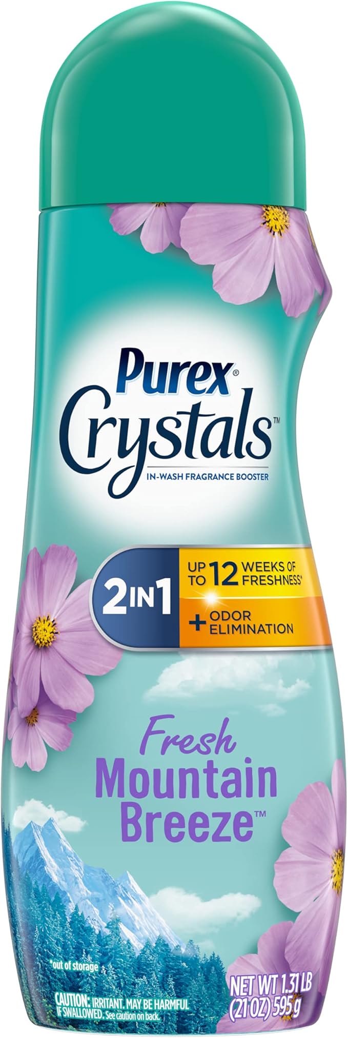Purex Crystals in-Wash Fragrance and Scent Booster, Fresh Mountain Breeze, 21 Ounce (Pack of 2)