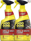 Goo Gone Grill and Grate Cleaner Spray (2 Pack) Cleans and Degreases BBQ Cooking Grates and Racks, Pellet and Electric Smokers- 24 Ounce