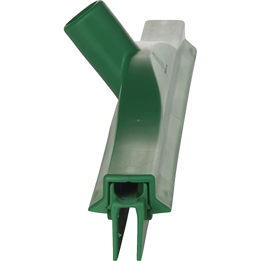 Vikan 77132 Squeegee,Ultra Hygiene,Dbl Blade,20",PP/RB,GN