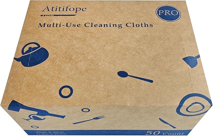 Heavy Duty Wipes Dish Cloths 50Pieces Reusable Wipes Multi-use Cleaning Cloths Towels