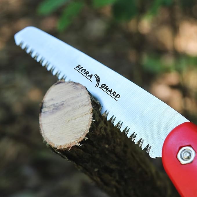 FLORA GUARD 7.7-Inch Folding Saw with 6 Piece Garden Tool Sets