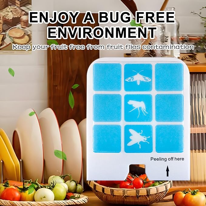 22 Pcs Refill Glue Cards Compatible with Safer Home SH502, SH503 Indoor Fly Trap and Dynatrapp DT3005W Plug-in Bug Light Trap