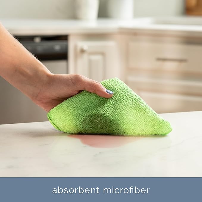 S&T INC. 150 Pack Microfiber Cleaning Cloth, Bulk Towels for Home, Reusable Microfiber Towels for Cars, Cleaning Rags, Assorted, 11.5 Inches x 11.5 Inches, 150 Count