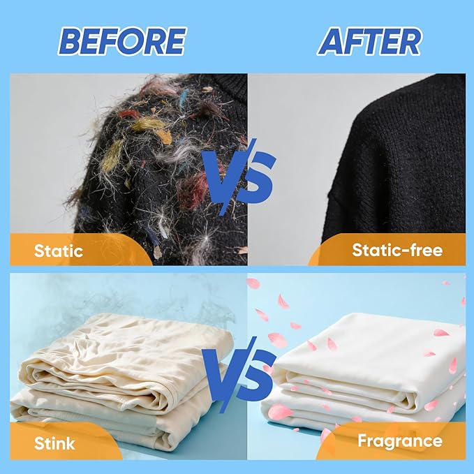 Veuslumen 1000 Count Dryer Sheets, Mega Pack Fabric Softener Sheets with Essential Oils, Long-Lasting Fresh Scent for Laundry - Softens Fabrics, Reduces Static, Fights Wrinkles