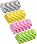 Damp Clean Duster Sponge 4 Pack Household Cleaning Sponges Reusable Dusting Sponge for Brushing Blind Glass Vents Window Mirrors Baseboards