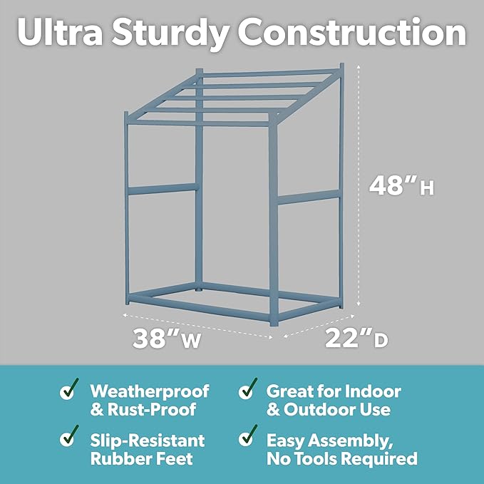 Coast Modern Pool Towel Rack – Choose Your Color - Outdoor & Indoor 5 Beach Towel PVC Drying Rack