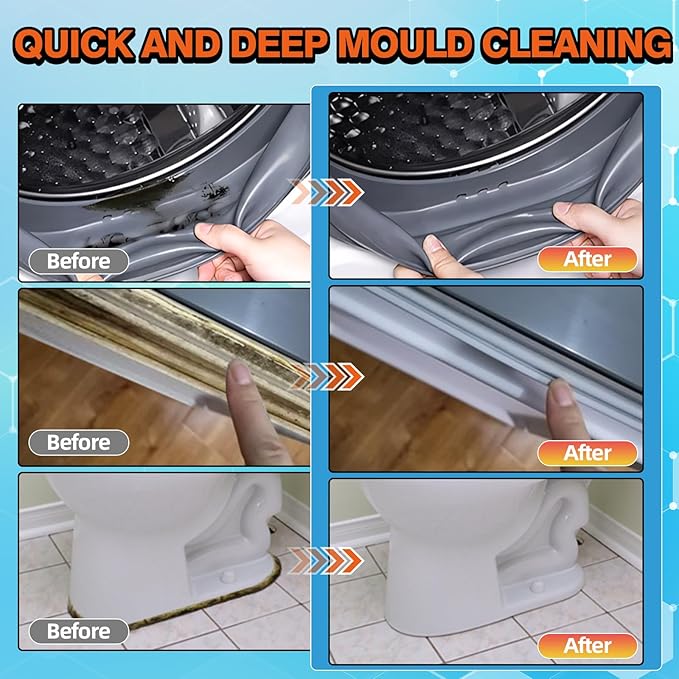 Home Remover Gel, Deep Cleaning Cleaner Gel for Washing Machine, Bathroom, Kitchen Tile Seam Refrigerator Door Seal Household Sinks Cleaning Grout Cleaner