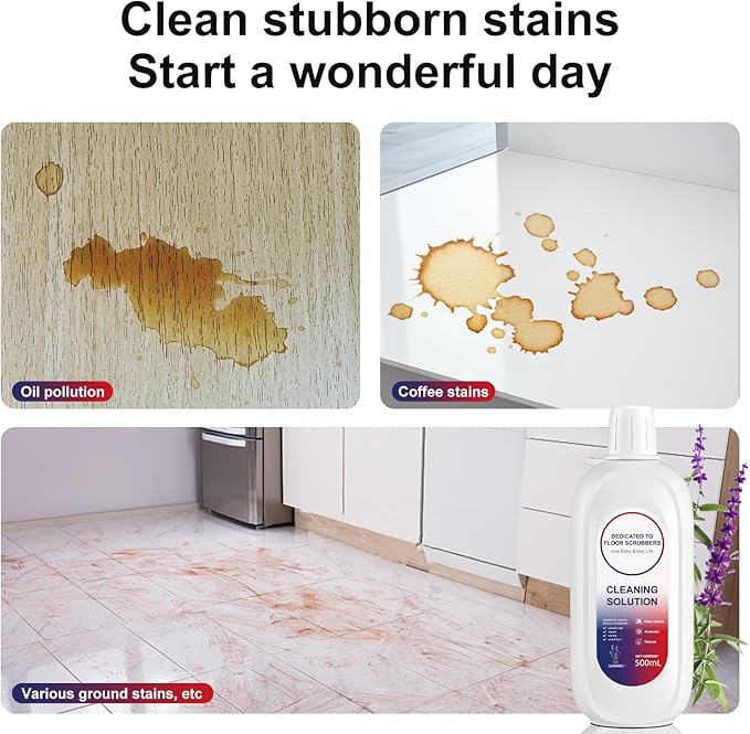 Floor Cleaning Solution Compatible With Tineco, Deep Cleans for Multiple Hard Floors, Suitable With All Robot Vacuums with Mopping and Cordless Wet/Dry Vacuum Mop Cleaner (Lavender 2 Bottle)