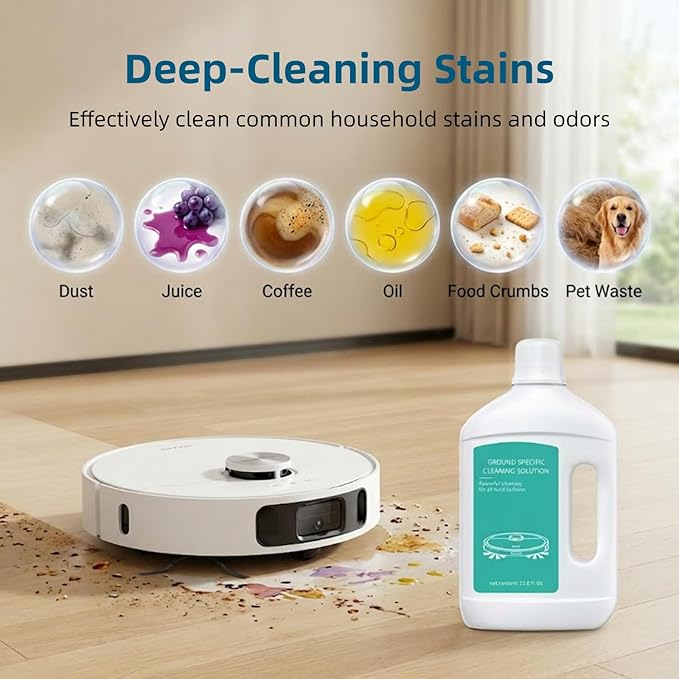 1L Floor Cleaning Solution Original Scent Compatible With Dreame Cleaning Solution,Residue & Streak Free Suitable For All Robot Vacuum Cleaners And Wireless Wet Dry Dual-Use Vacuum Cleaners.(2 Bottle)