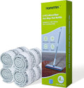 Flat Mop Pads, Machine Washable Pads, Microfiber Mop Cleaning Pads, Replacement Flat Mop and Bucket Set, Pack of 4 Pcs 12.60×4.33 inch