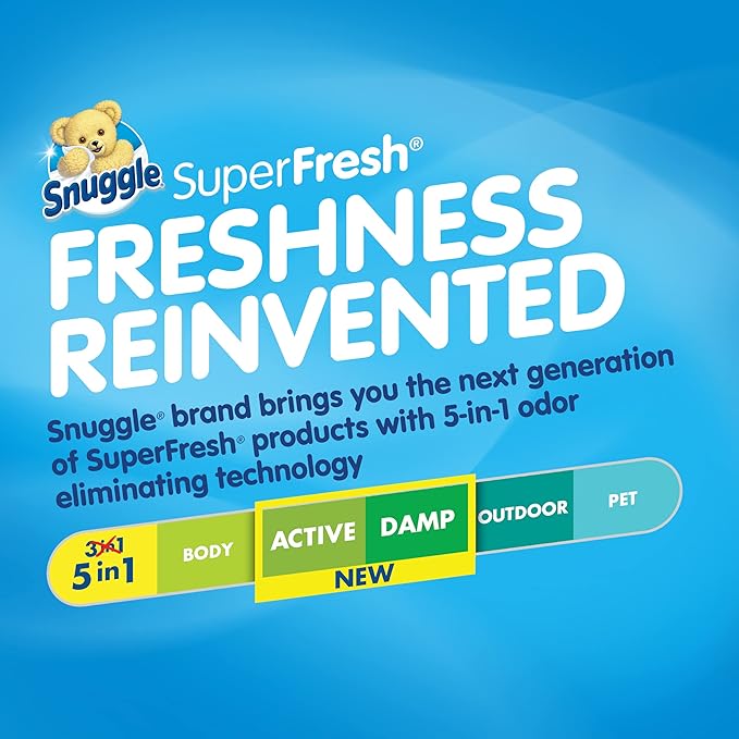 Snuggle Plus SuperFresh Fabric Softener Dryer Sheets with Static Control and Odor Eliminating Technology, Original, 200 Count (Pack of 6)