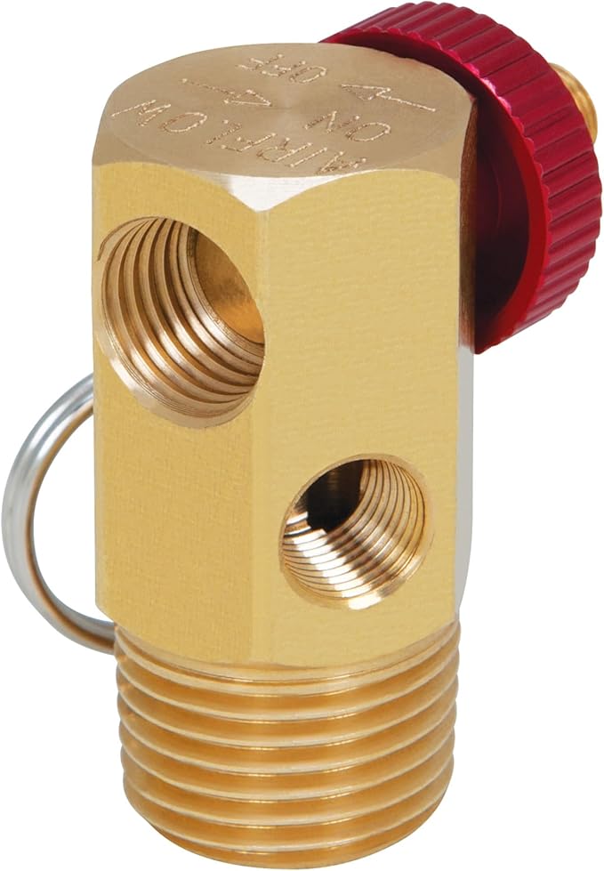 Performance Tool W10056 Air Tank Manifold With Fill Port , Ball Valve, & Relief Bypass , Gold