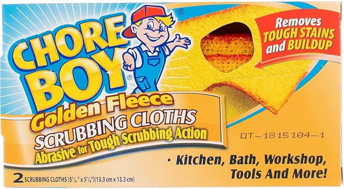 Chore Boy Golden Fleece Scrubbing Cloth, 2 ct-2 pk