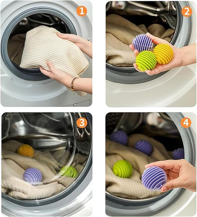 Pet Hair Remover for Laundry, Non-Toxic Lint Remover Washing Balls Reusable Dryer Balls Pet Hair Dryer Ball Lint Remover for Laundry Pet Fur Remover for Laundry Bedding Clothes