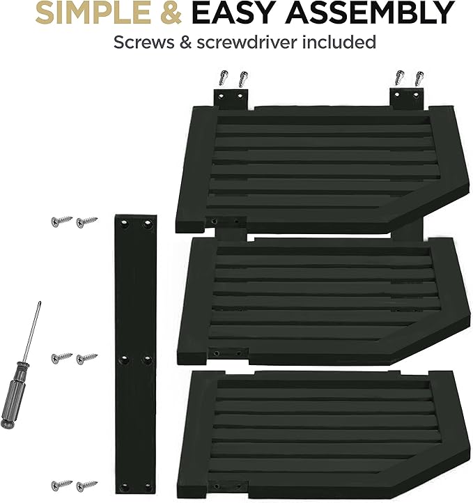 Bambüsi Plate Organizer for Cabinet - Corner Cabinet Organizer and Kitchen Cabinet Organizer Shelf, Kitchen Countertop Organizer for Plates, Dishes and Bowls, Space Saving Corner Rack, Black