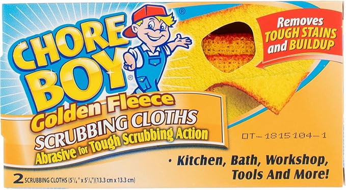 Chore Boy Golden Fleece Scrubbing Cloth, 2 ct-2 pk