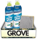 Woolite Oxy Deep Power Shot Fresh Scent Carpet Cleaner 14 oz Liquid Bundle with Microfiber Cloth – Removes Stains and Odors from Carpet and Upholstery – Gift Set (3 Items)