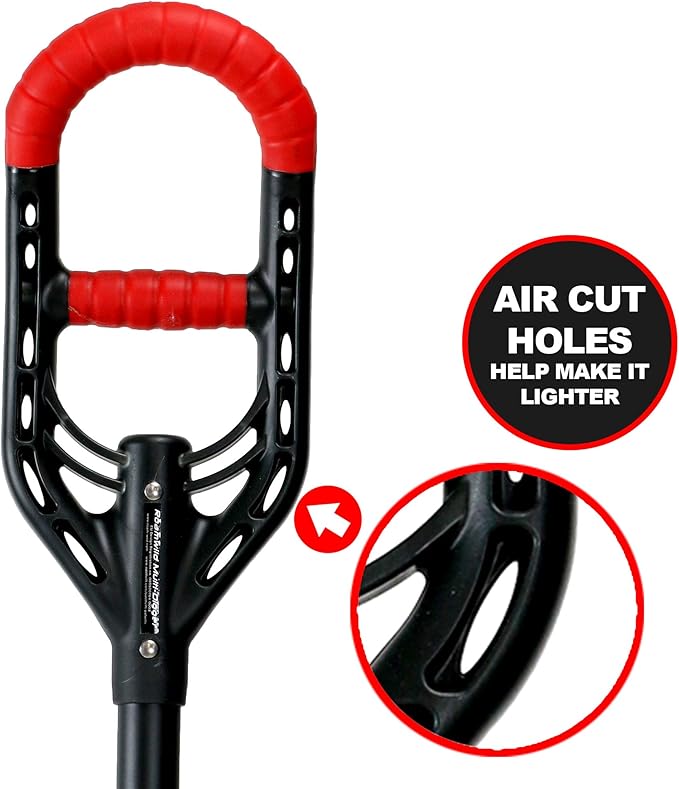 Roamwild Multi-Digger Garden Digging Spading Fork – Fibreglass Light Weight Gardening with Unique Dual Soft AIR Light Grip Technology & Soil Lump Cutting Bladed Tines (Fork)