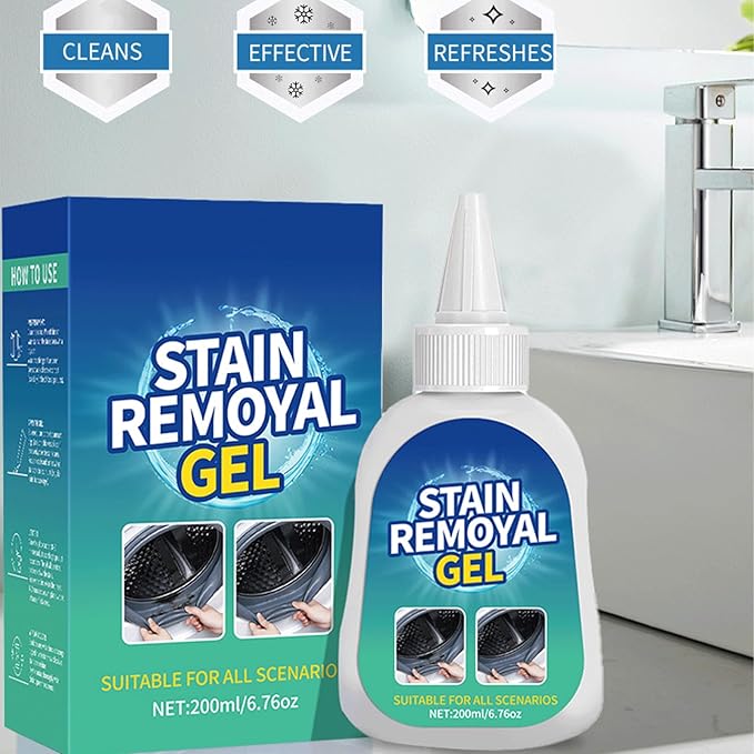 Multi-purpose Stain Remover Gel, Front-Loading Washing Machine Stain Remover, Suitable for Washing Machine Gasket Rubber Seal, Household Stain Remover Gel (2)