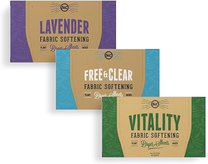 Sheets Laundry Club Bundle - 50 Pack (up to 100 loads) Fresh Linen Detergent Sheets, 40 Pack Lavender Dryer Sheets & 8 Oz. Lavender Scent Booster - New Liquidless Technology