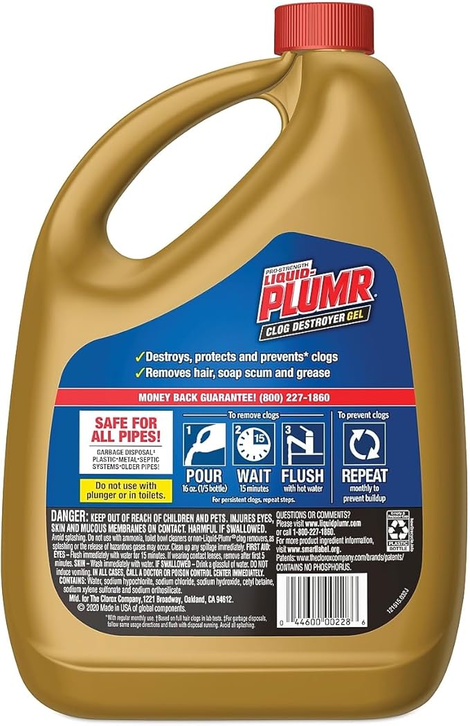 Drain LIQ PLUMR PRO 80OZ