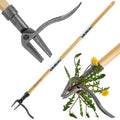 BellaJoyz Weed Puller, Stand-Up Weed Puller Tool with Long Handle & 4-Claw Steel Head, 3-Sectioal Pole Design, Garden Hand Weeding Tool - Easily Remove Weeds Without Bending, Pulling,or Kneeling