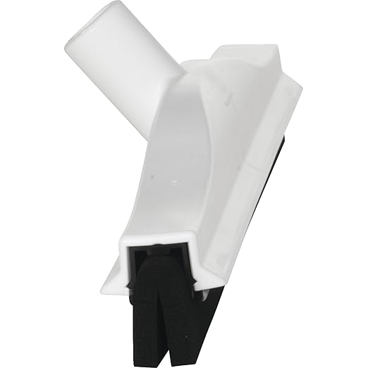 Vikan 77525 Squeegee,Fixed Head,Bench,16",PP/RB,White