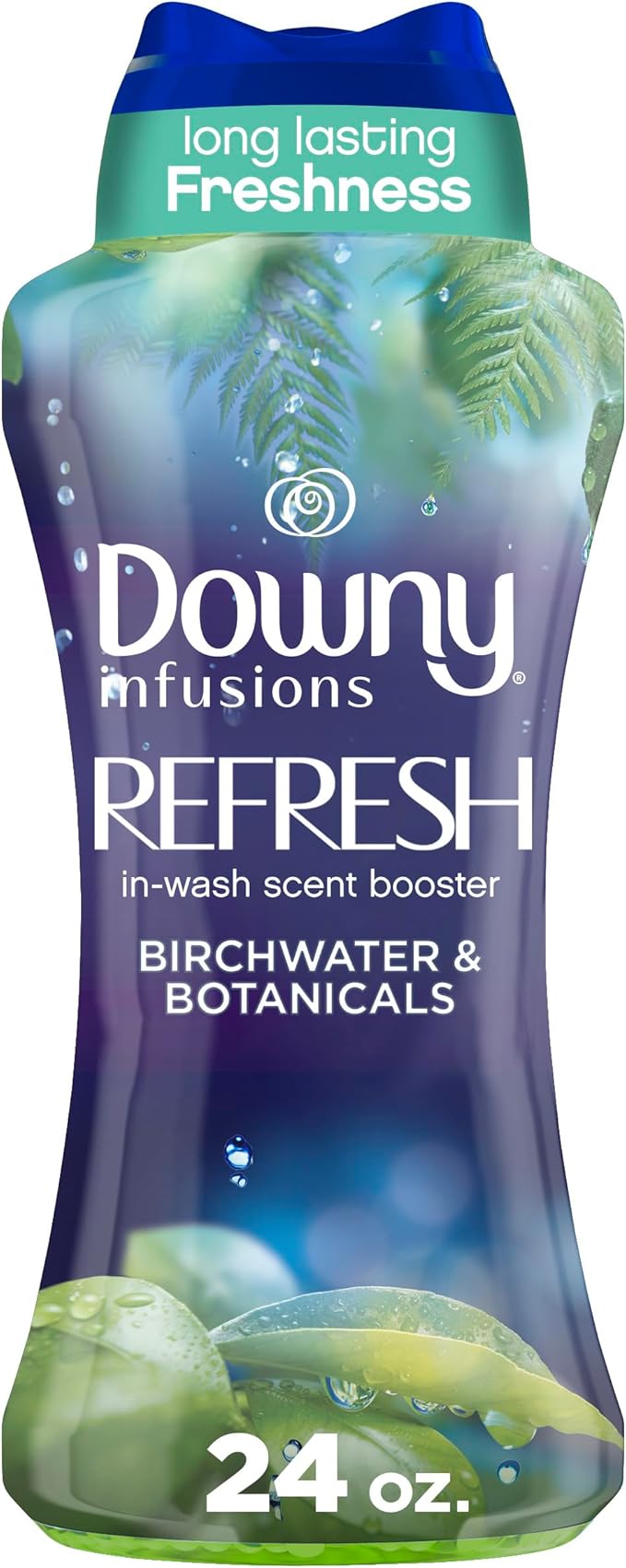 Downy Infusions In-Wash Laundry Scent Booster Beads, REFRESH, Botanical Florals and Birch Water Scent, 24 oz