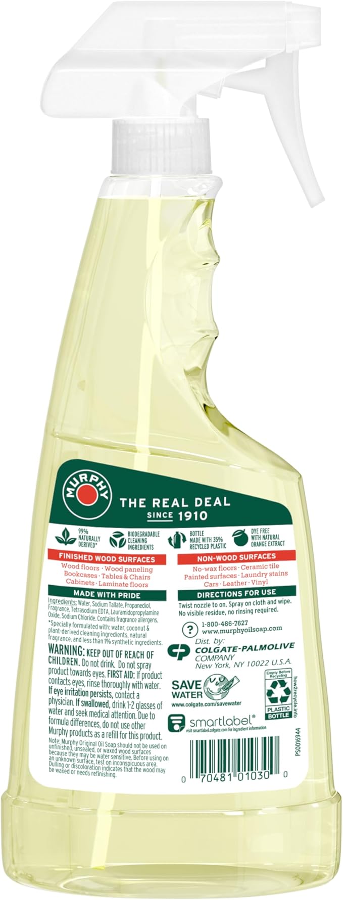 Murphy Oil Soap Wood Cleaner, Orange (01031CT)