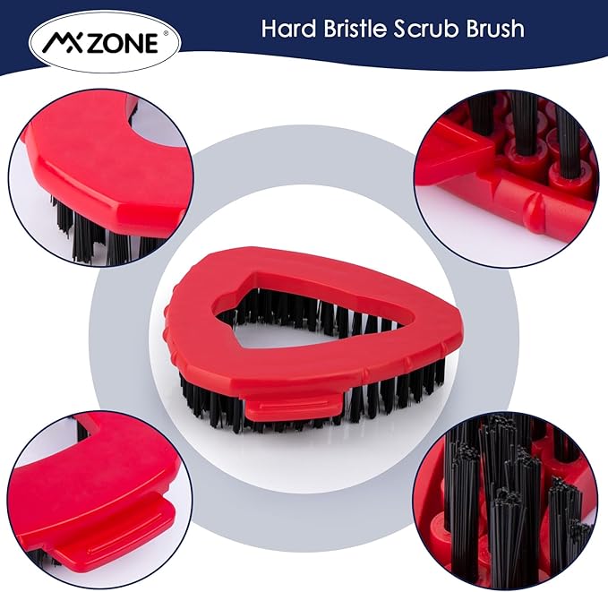 Spin Mop Scrub Brush Head Compatible with O Cedar EasyWring 1 Tank System, Shower Floor Scrubber Mop Head Replacement, Hard Bristle Cleaning Brush for Kitchen Tile, Not Fit RinseClean, 2 Pack